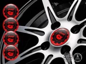 Jeep Adesivo su Cerchi Design Silicone Alta Qualità